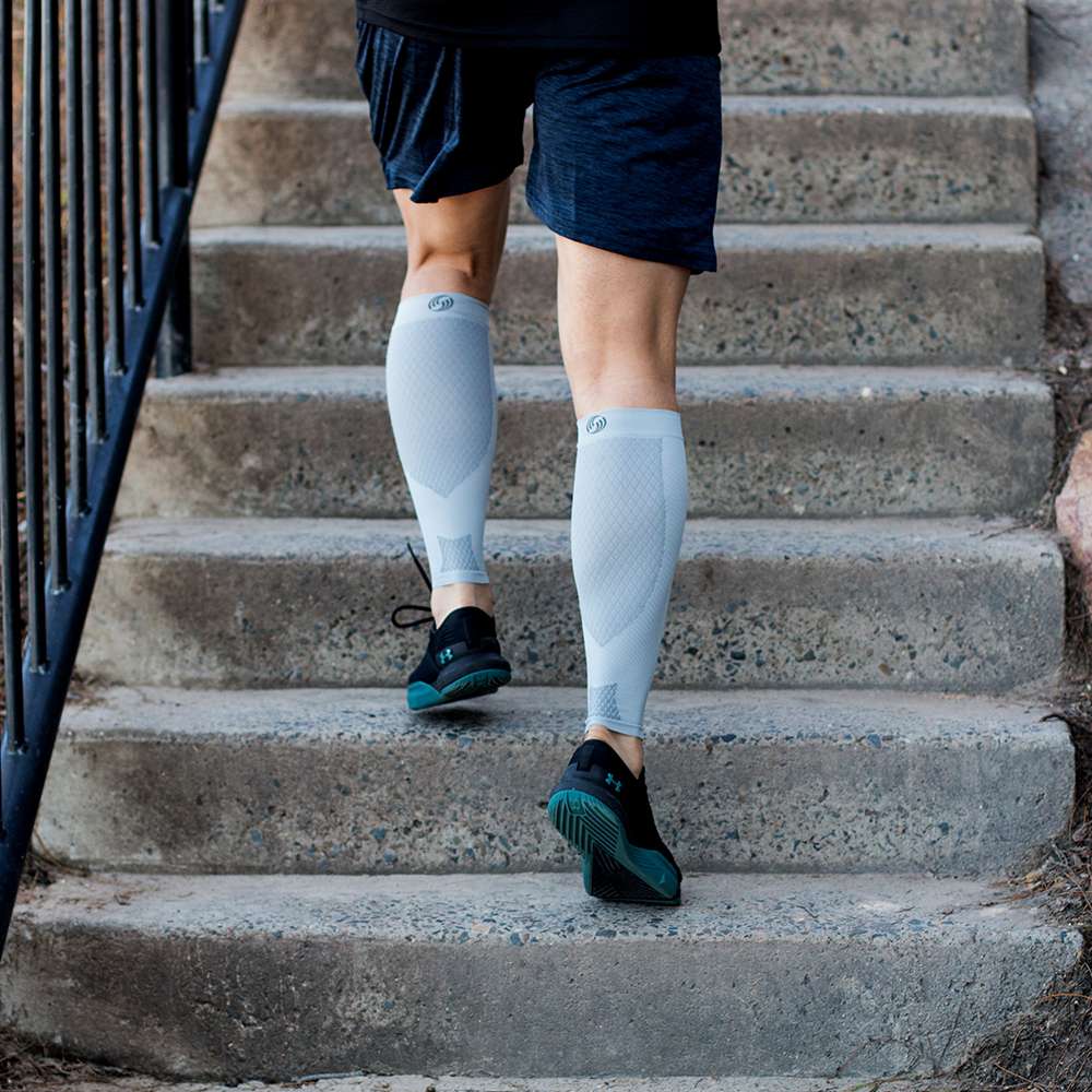 Sports Calf Compression Sleeve (CS6) - Grey - Image 3