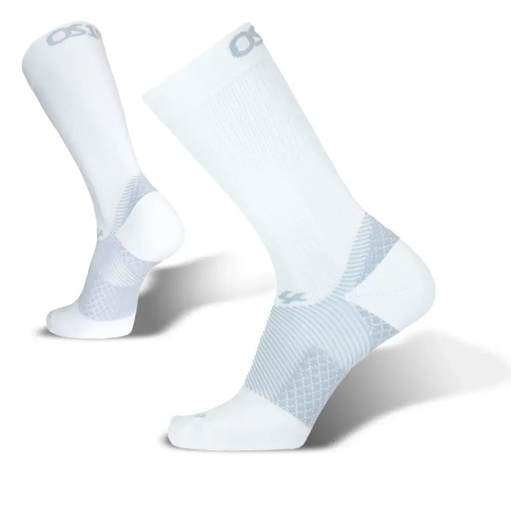 Crew Plantar Fasciitis Compression Sock (FS4) - White - Image 3