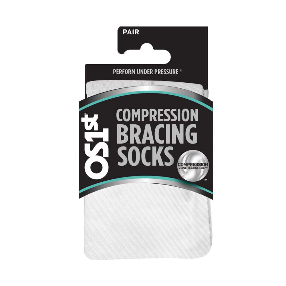 Compression Bracing Socks (FS4+) - White - Image 4