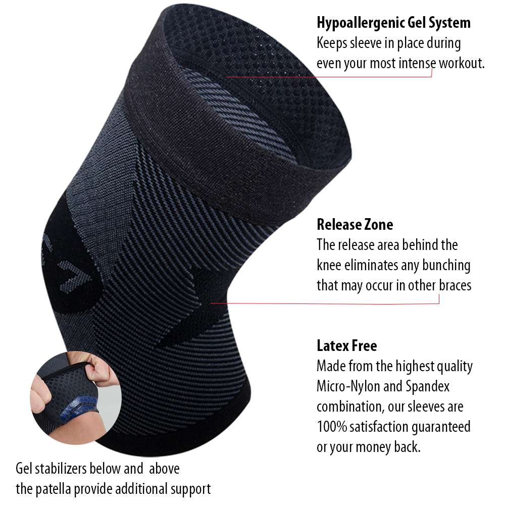 Knee Compression Sleeve Brace (KS7) - Natural - Image 5