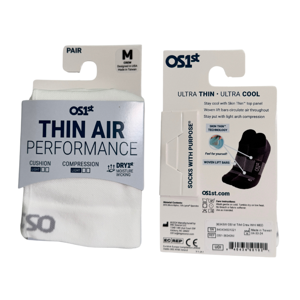 Thin Air Performance Socks (TA4) - Black - Image 2