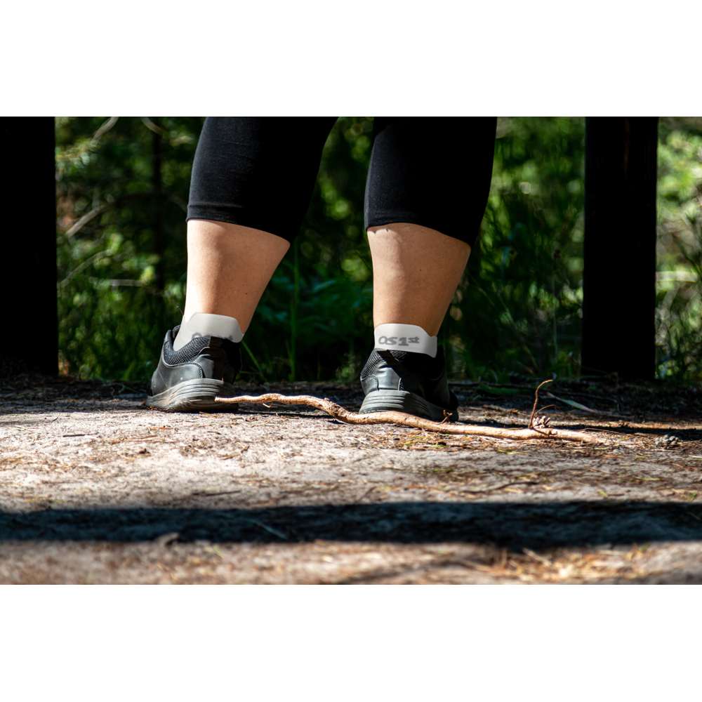 Wide No Show Wellness Performance Sock (WP4+) - White - Image 5