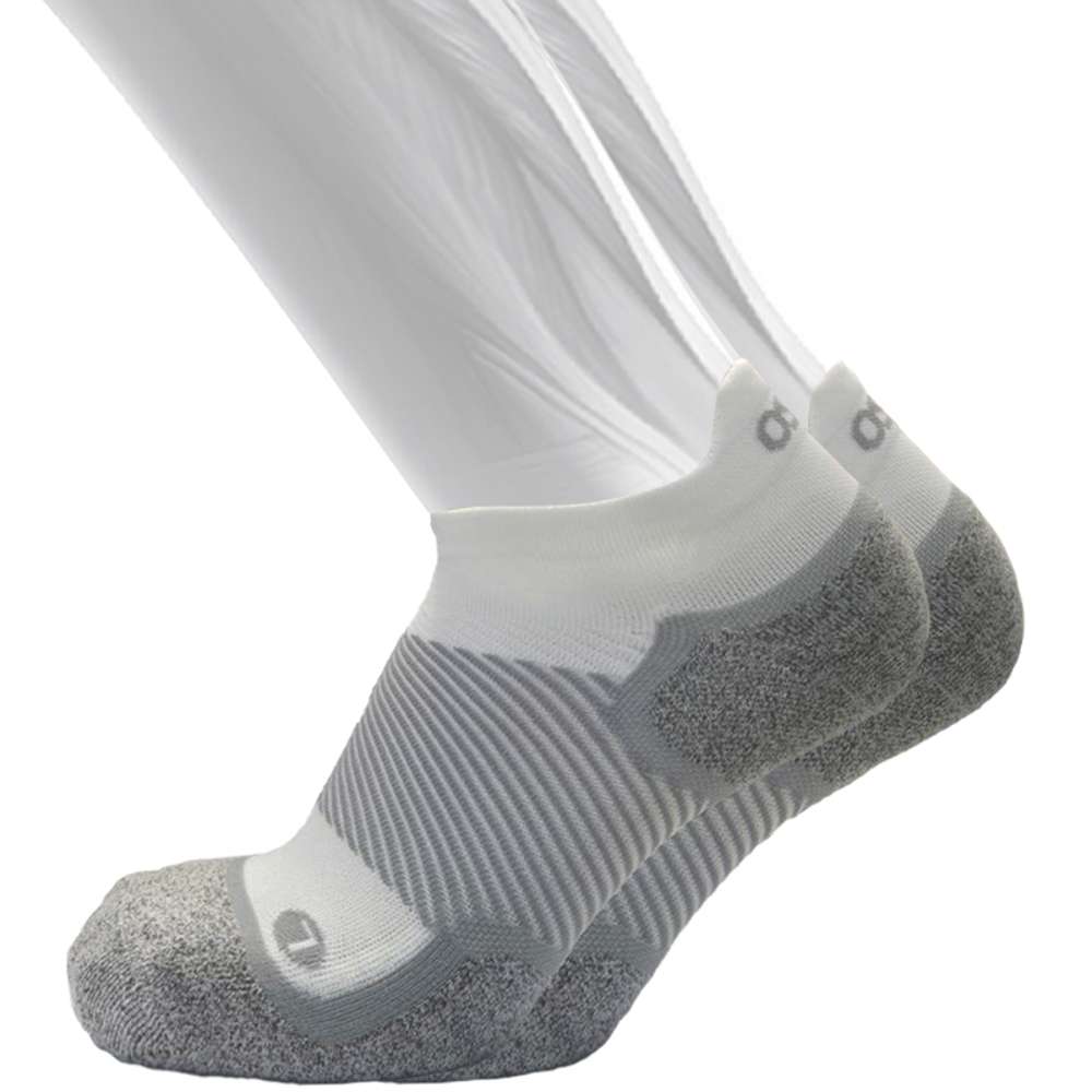 Wide No Show Wellness Performance Sock (WP4+) - White - Image 2