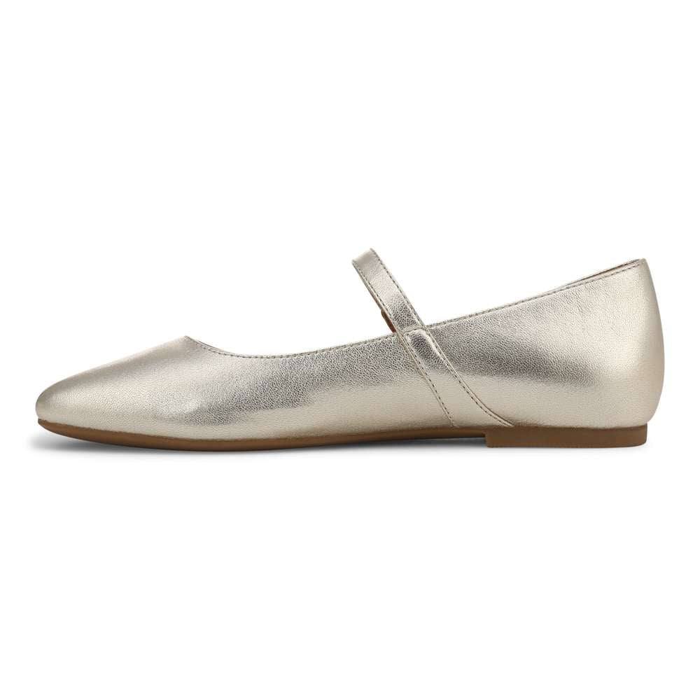 Alameda Mary-Jane Flat - Gold - Image 3