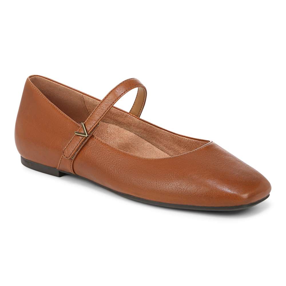 Alameda Mary-Jane Flat - Tan - Image 11