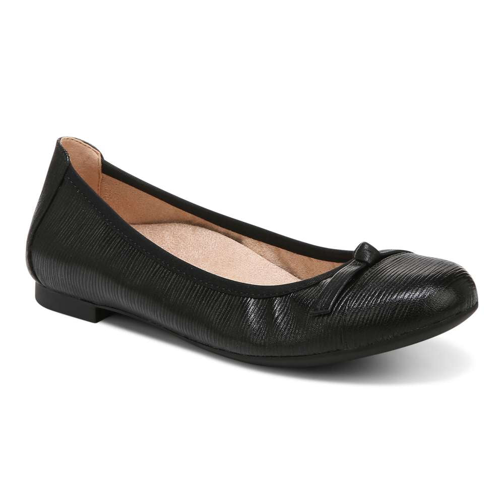 Amorie Ballet Flat - Black Wavy - Image 14