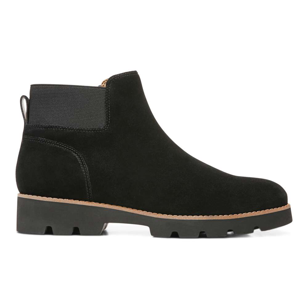 Brionie Chelsea Boot - Black Suede - Image 2