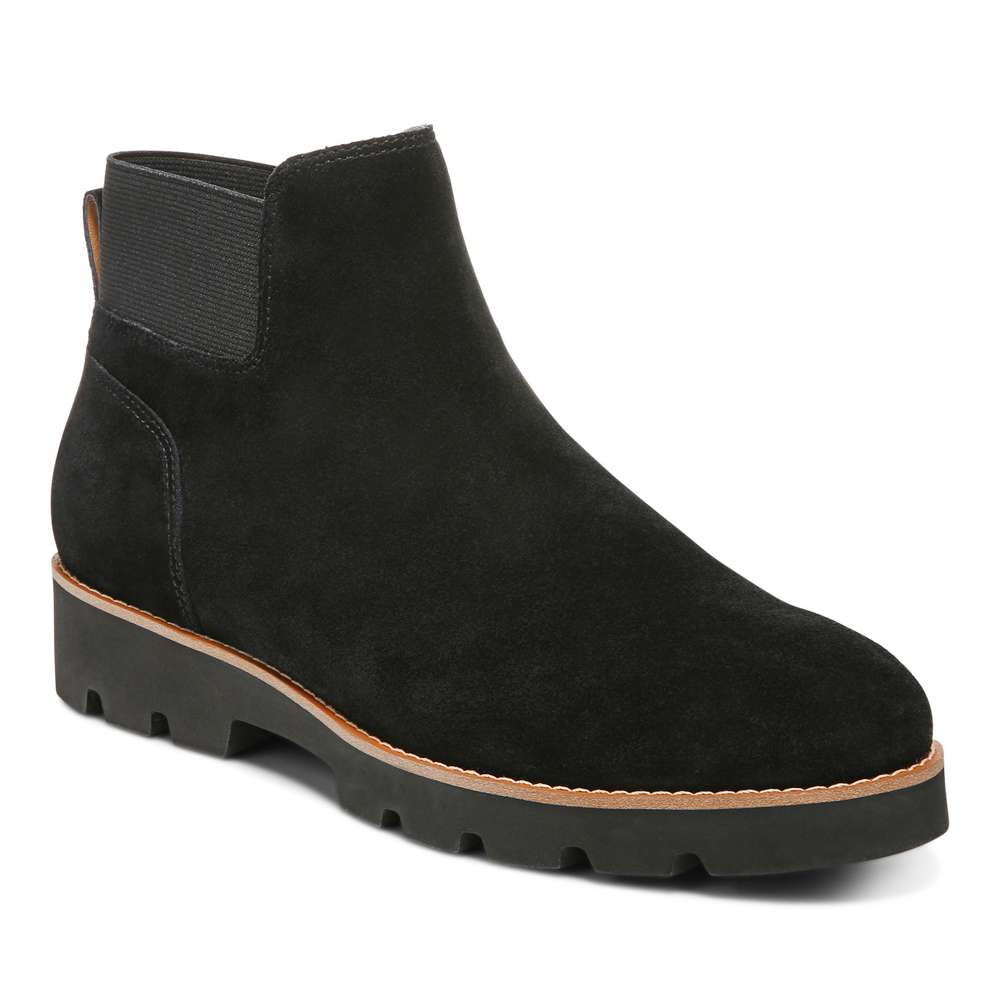 Brionie Chelsea Boot - Black Suede - Image 10