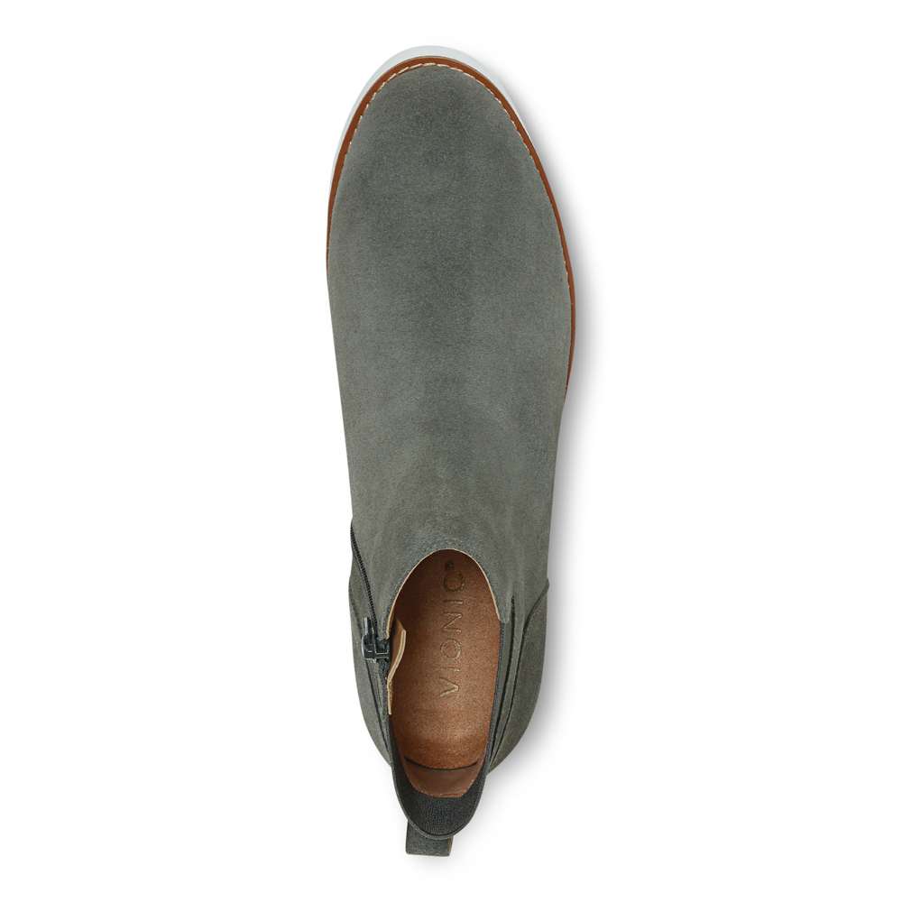 Brionie Chelsea Boot - Olive Suede - Image 4