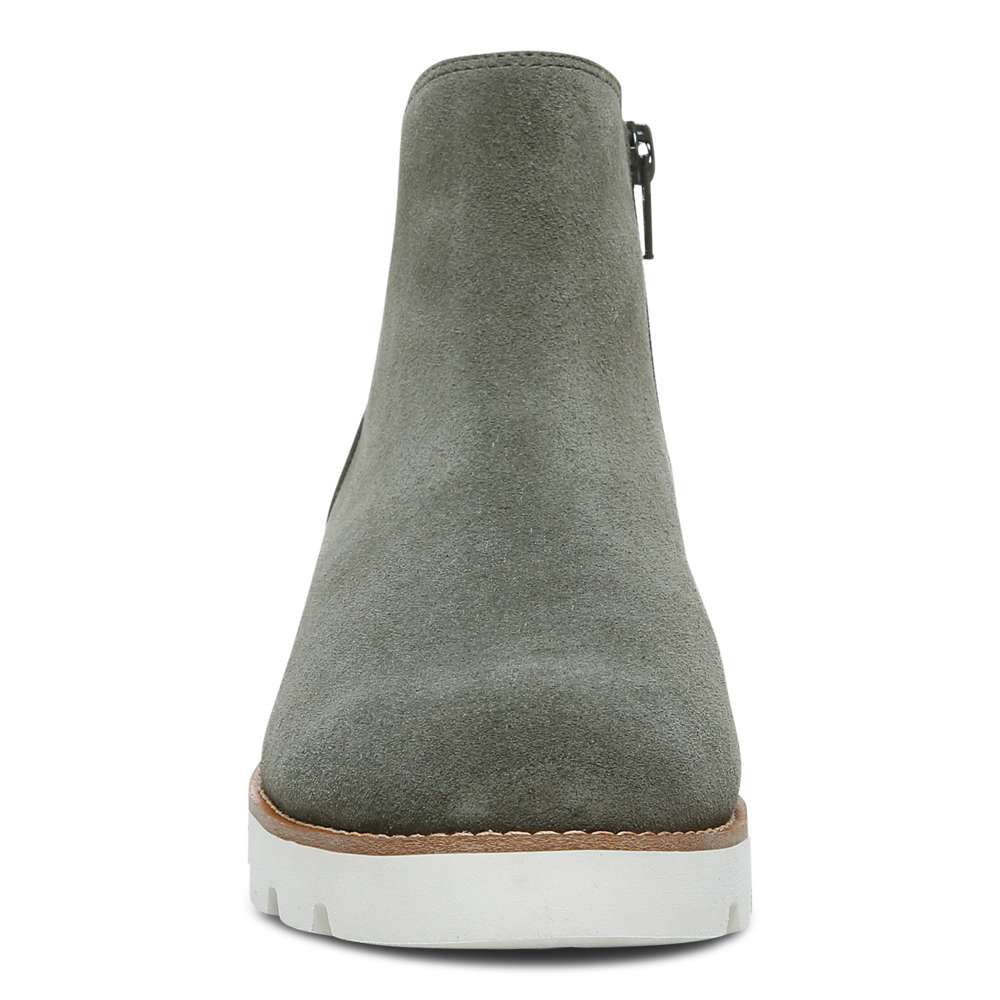 Brionie Chelsea Boot - Olive Suede - Image 5