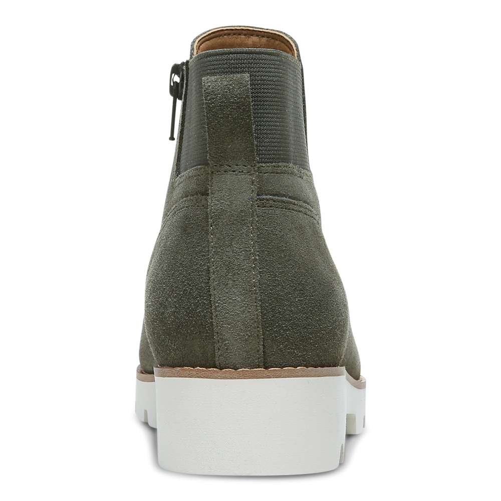 Brionie Chelsea Boot - Olive Suede - Image 8