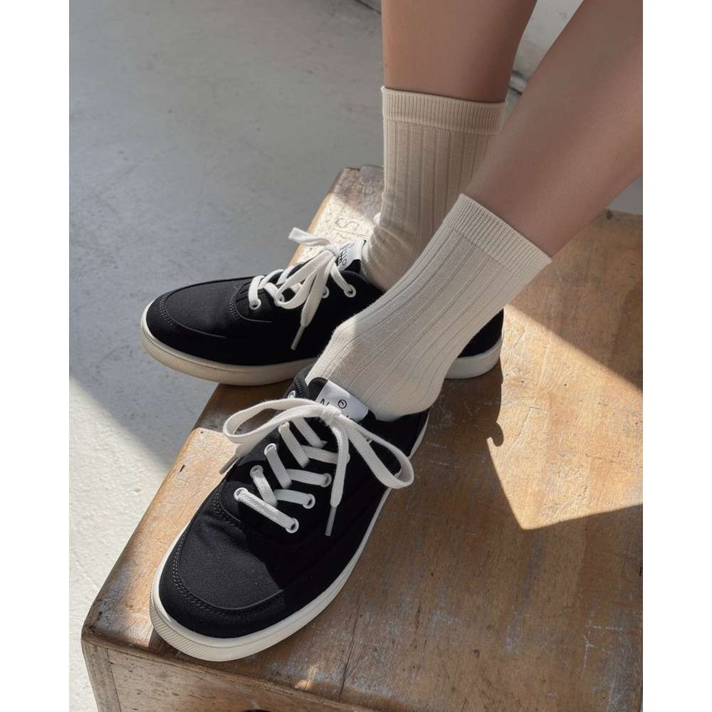 Cyan Slip-On Casual Sneaker - Black - Image 6