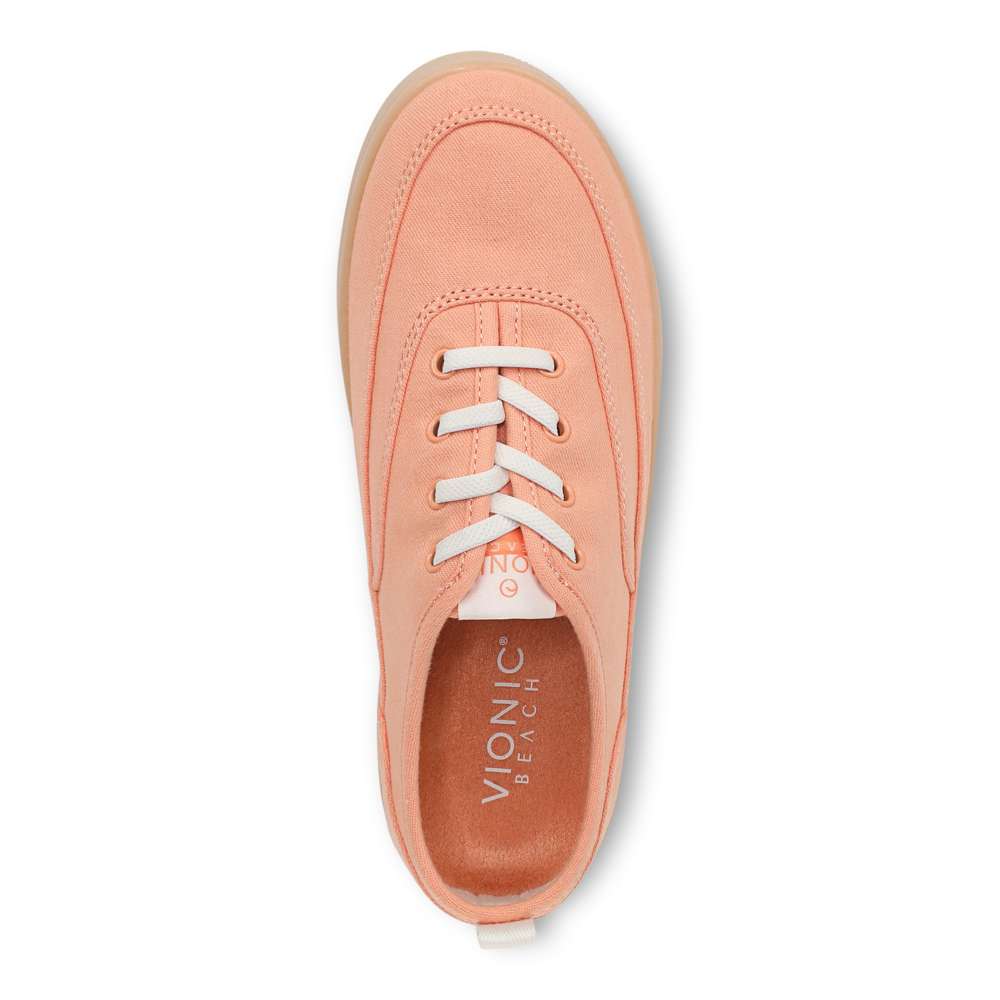 Cyan Slip-On Casual Sneaker - Shell Coral - Image 4