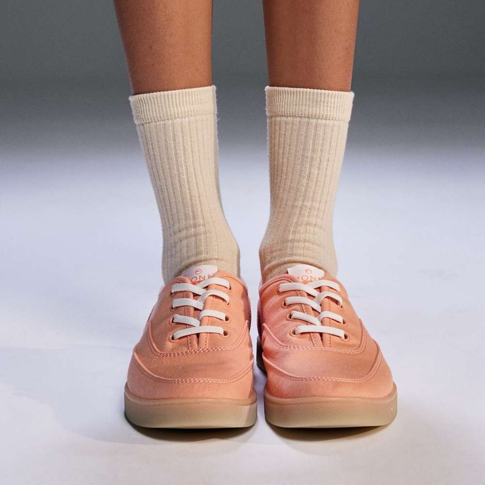 Cyan Slip-On Casual Sneaker - Shell Coral - Image 6