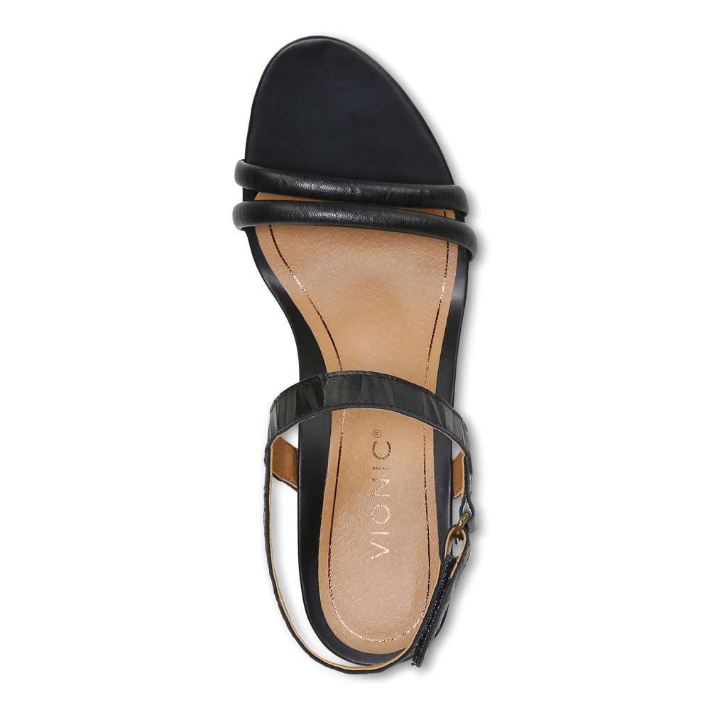 Emmy Wedge Sandal - Black - Image 4