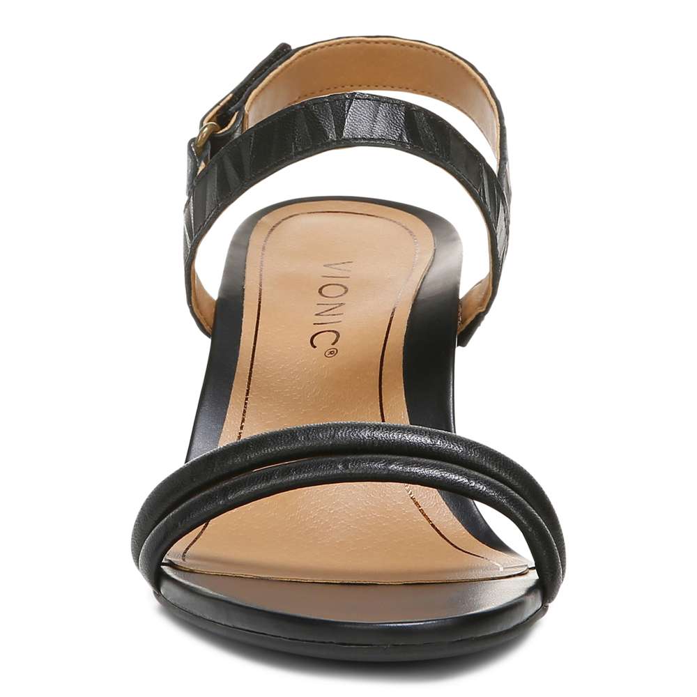 Emmy Wedge Sandal - Black - Image 5