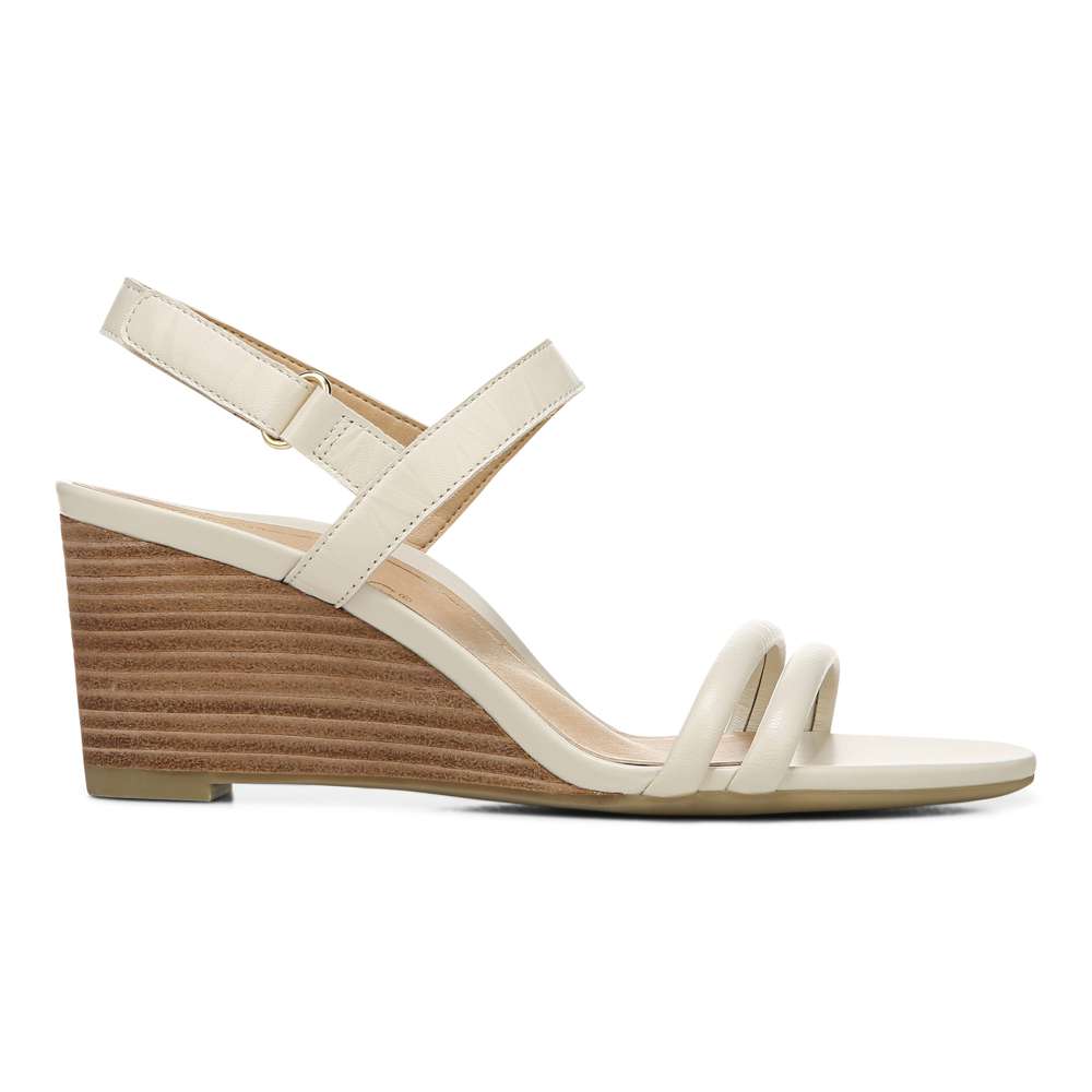 Emmy Wedge Sandal - Cream - Image 2