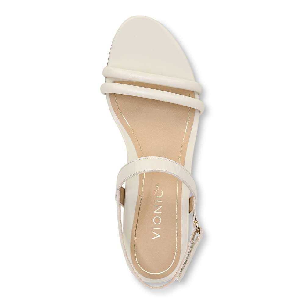 Emmy Wedge Sandal - Cream - Image 4