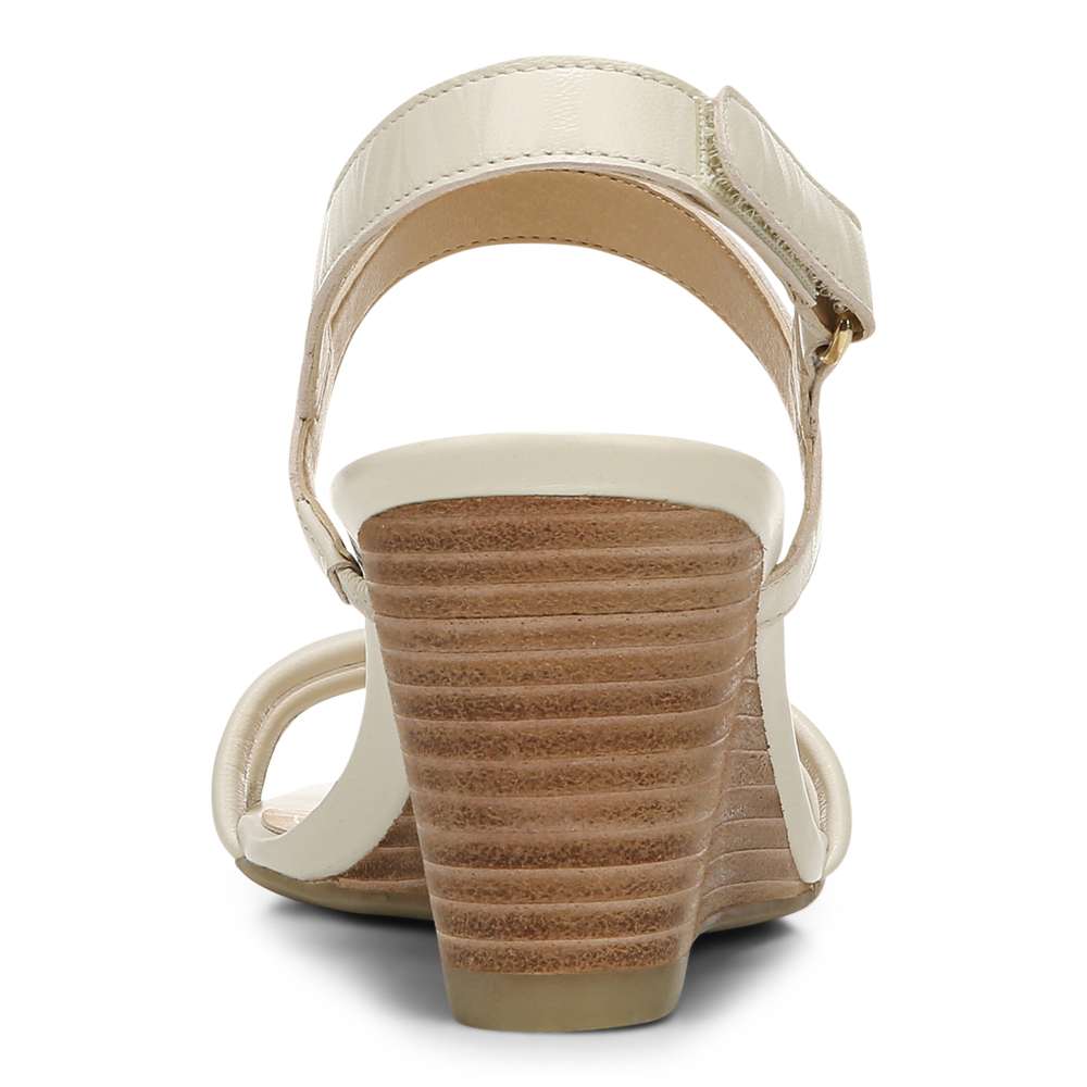 Emmy Wedge Sandal - Cream - Image 8