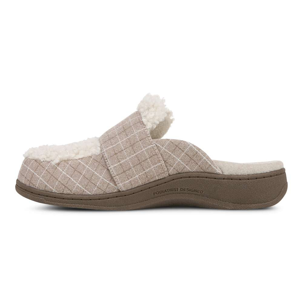 Gemma II Slipper - Plaid Cream - Image 3