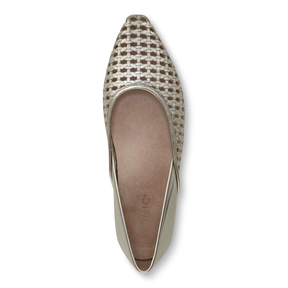 Gracia Woven Flat - Gold - Image 4