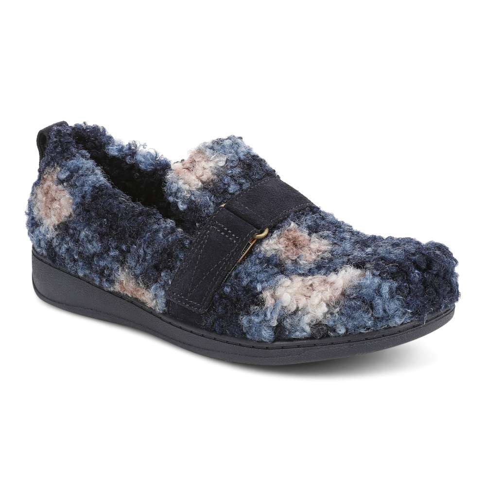 Imogen Slipper - Navy Multi - Image 8