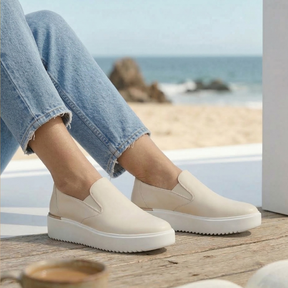 Kearny 2.0 Platform Slip-On Sneaker - Ivory - Image 6