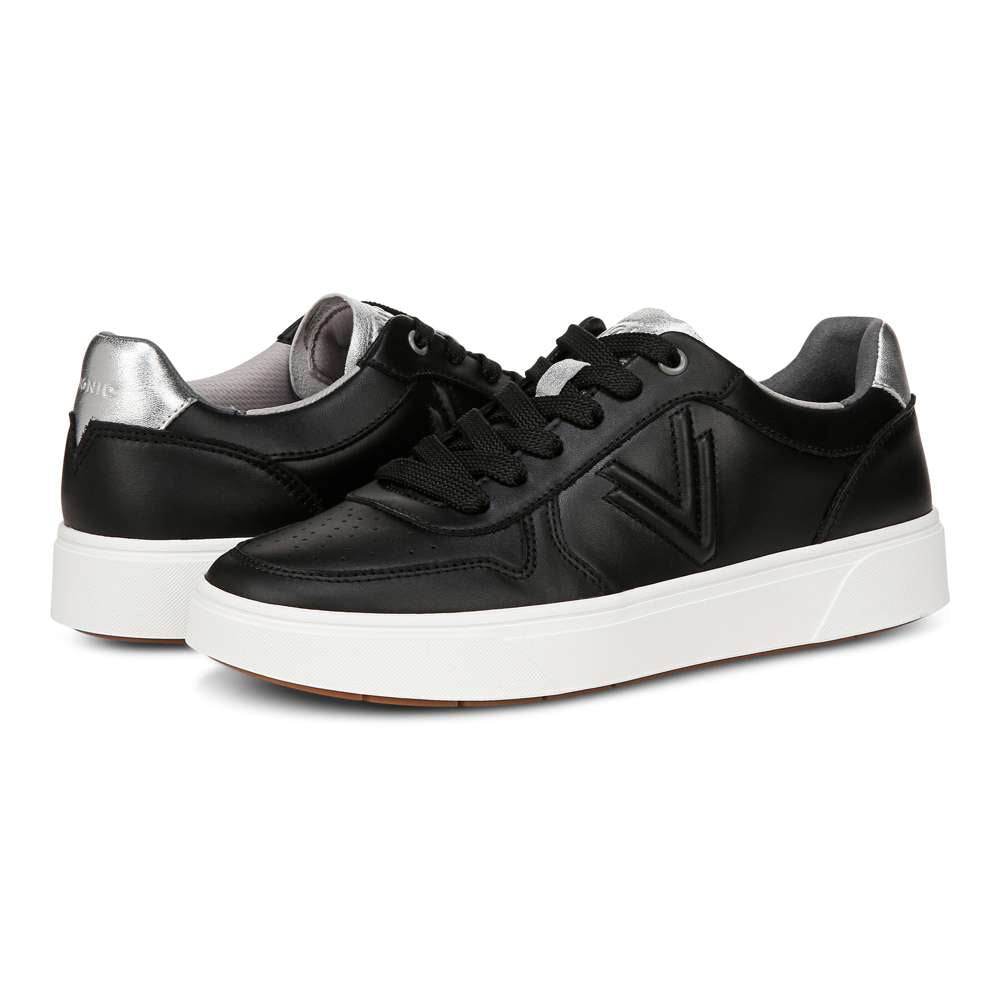 Kimmie Court Sneaker - Black Silver - Image 9