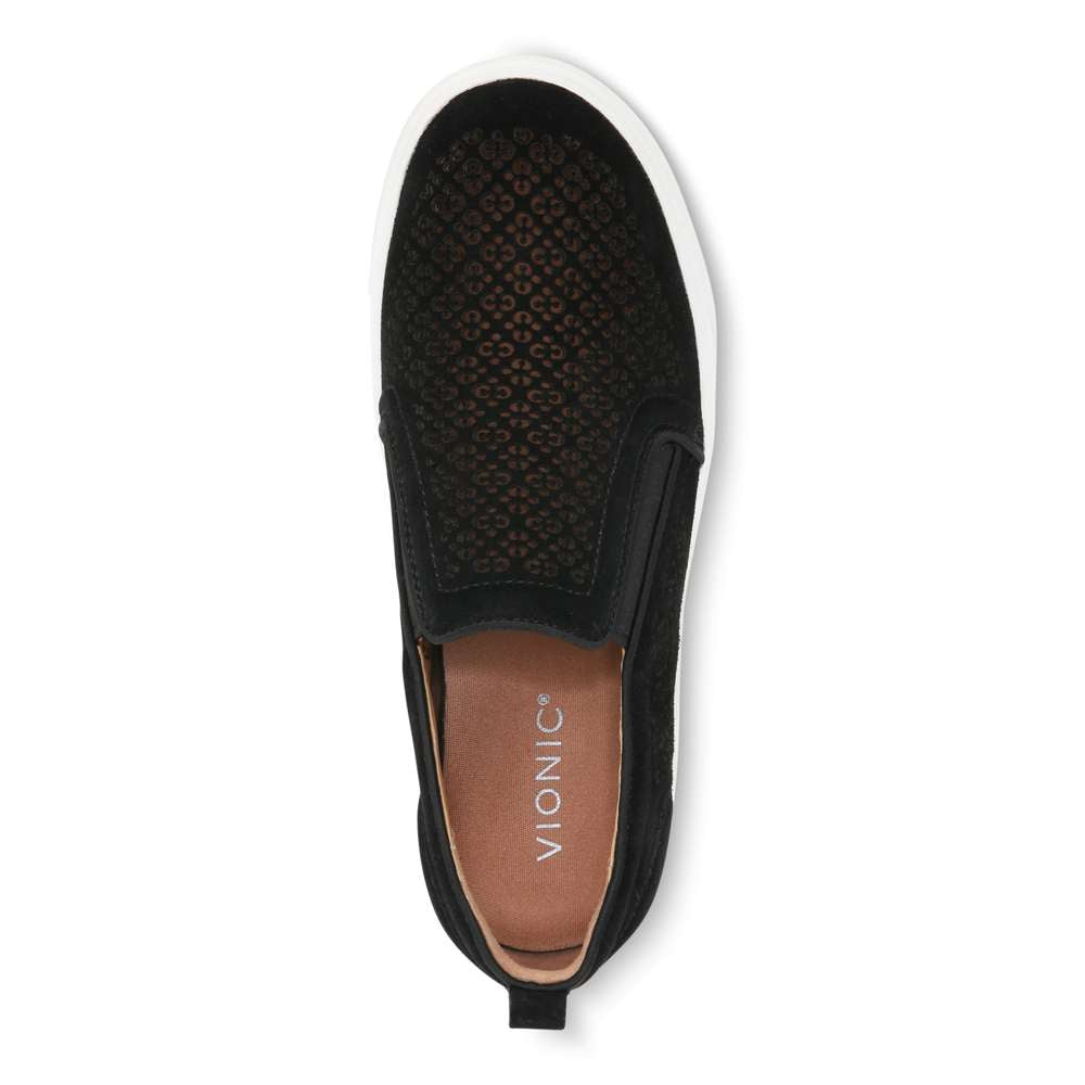 Kimmie Perf Slip-On Sneaker - Black Suede - Image 4