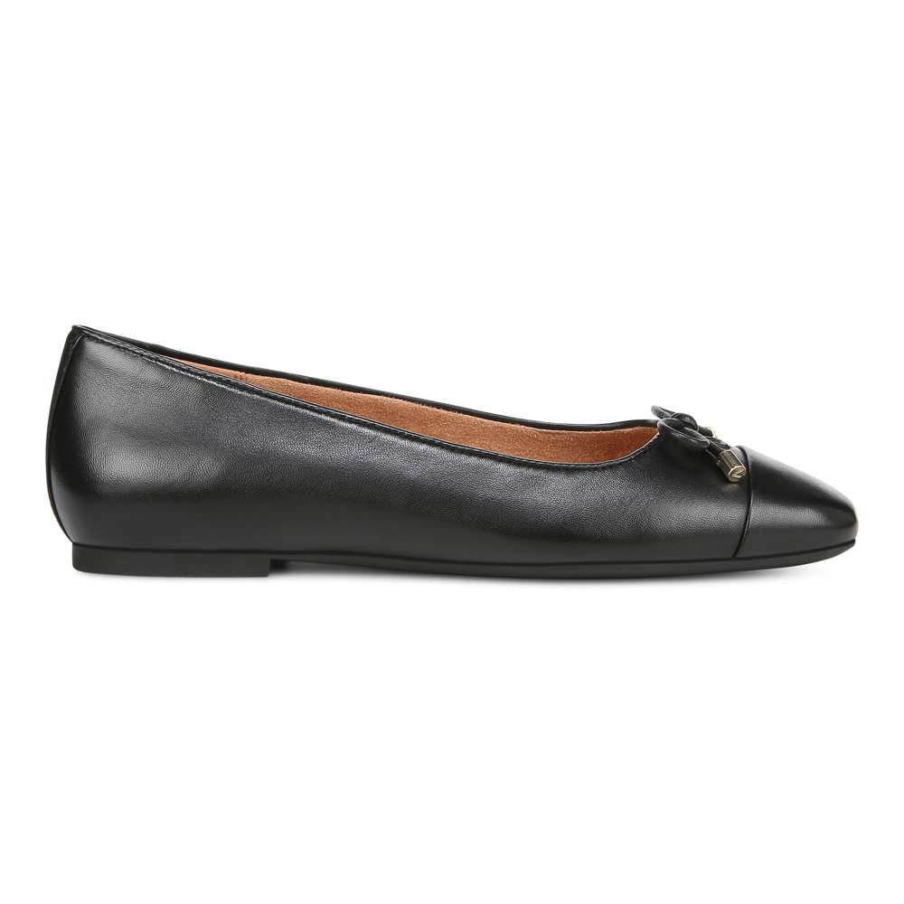 Klara Ballet Flat - Black Leather - Image 2