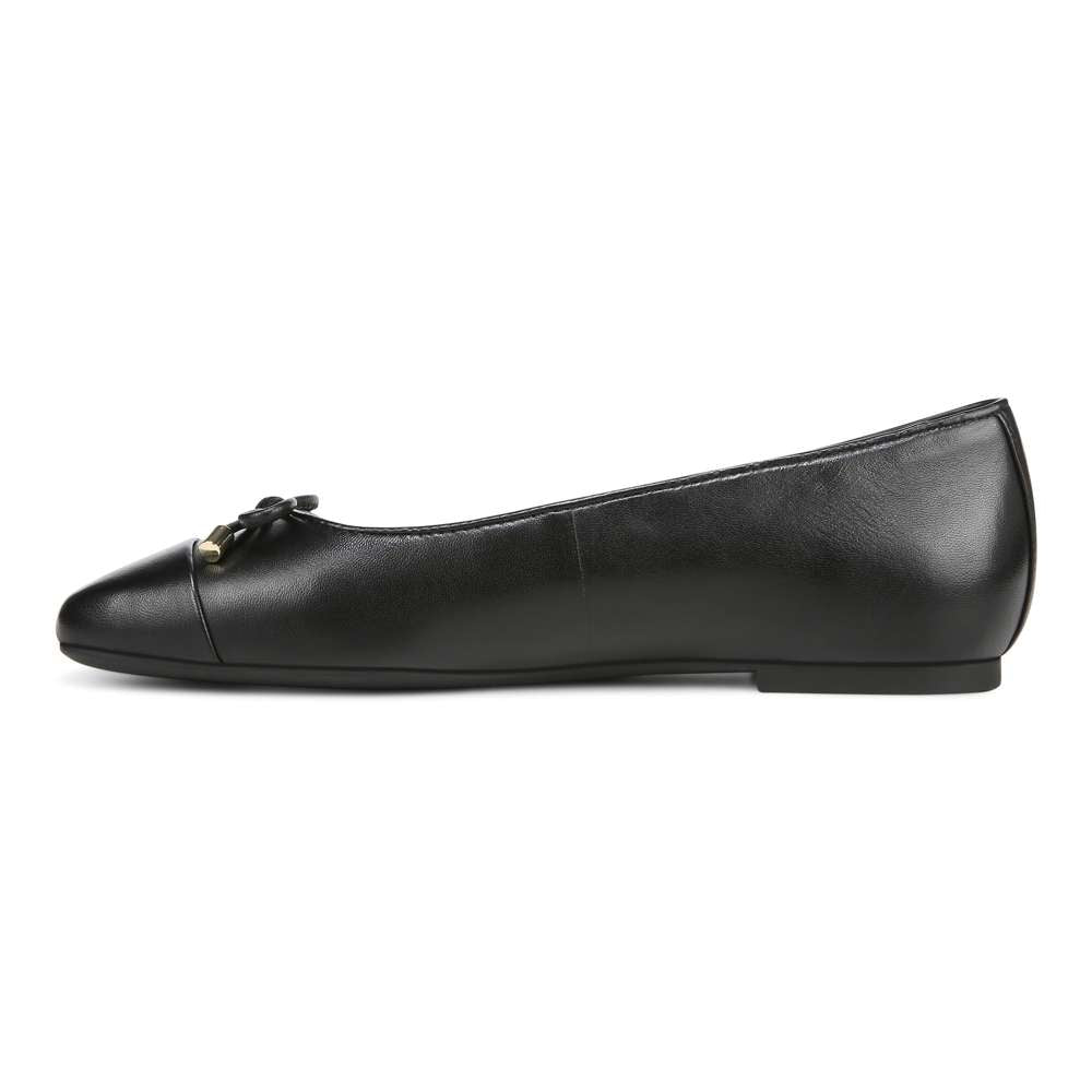 Klara Ballet Flat - Black Leather - Image 3