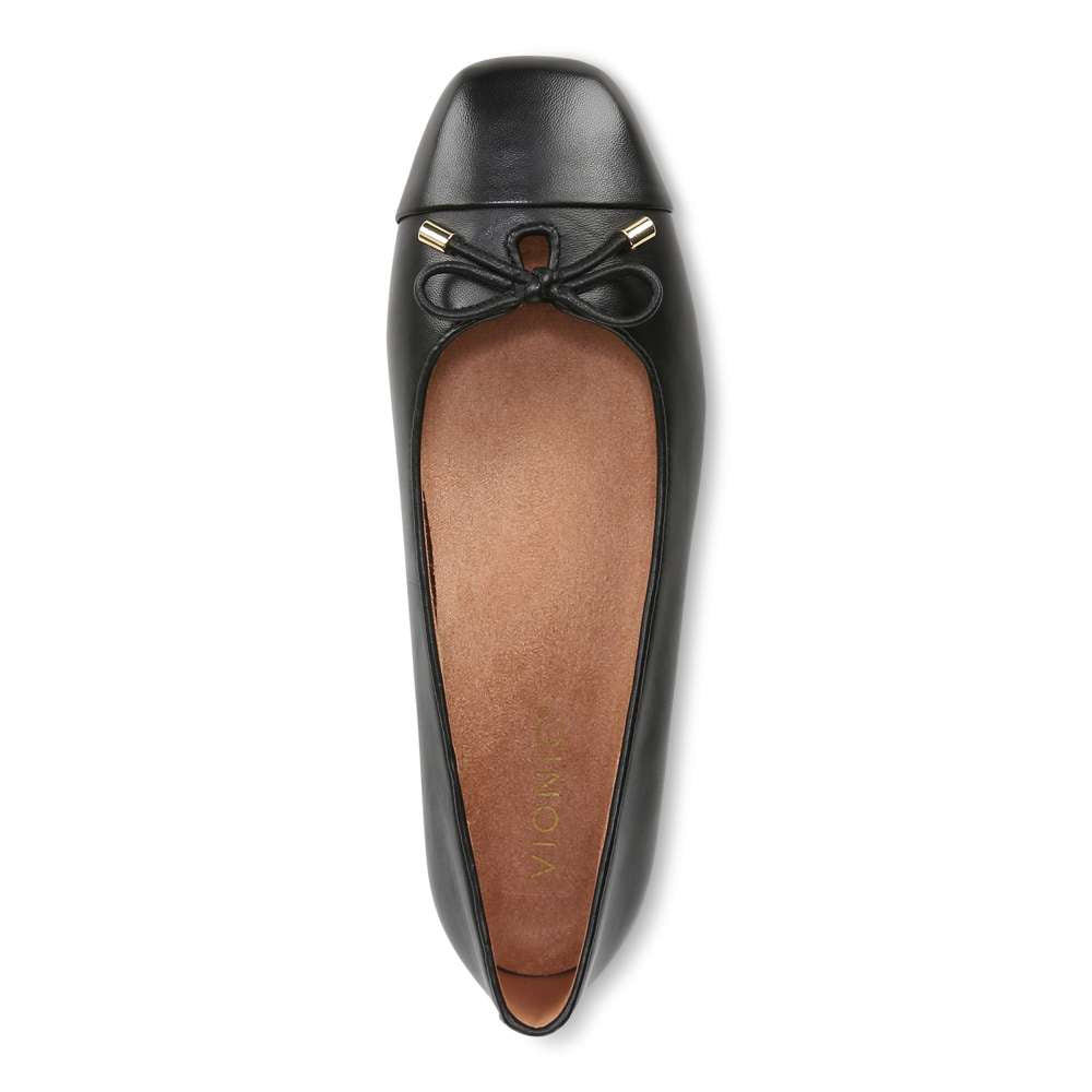 Klara Ballet Flat - Black Leather - Image 4