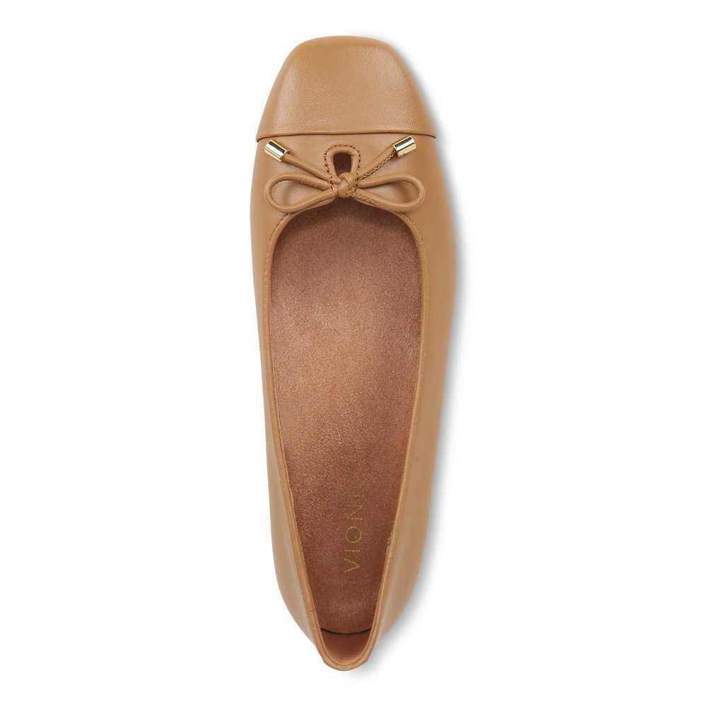 Klara Ballet Flat - Camel Leather - Image 4