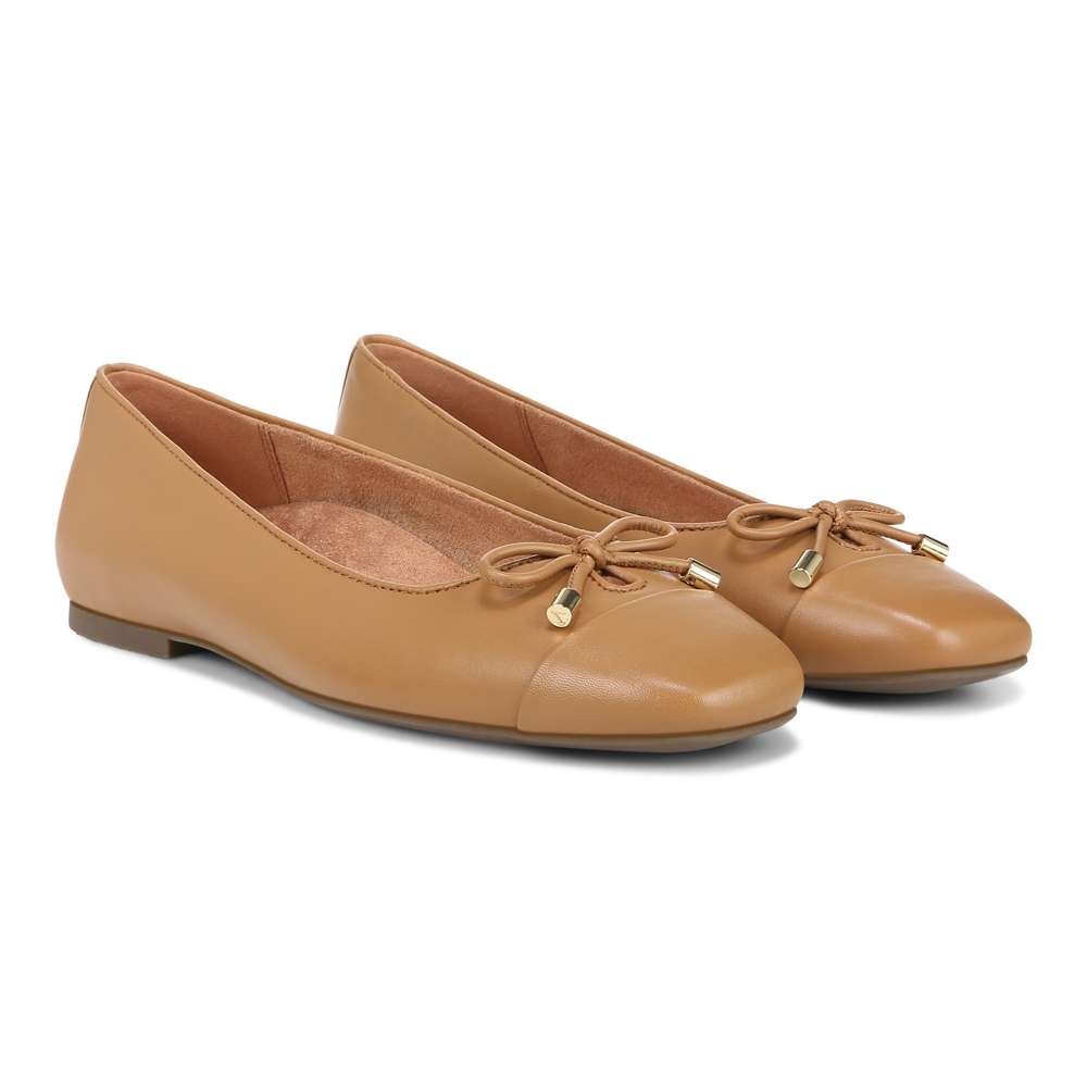 Klara Ballet Flat - Camel Leather - Image 9