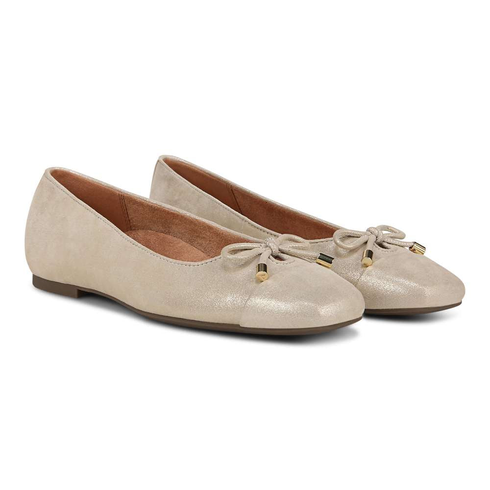 Klara Ballet Flat - Gold Leather - Image 9