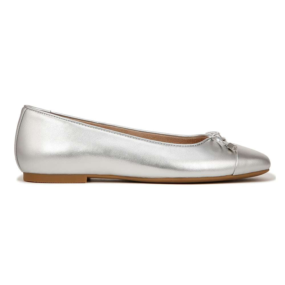 Klara Ballet Flat - Silver Leather - Image 2