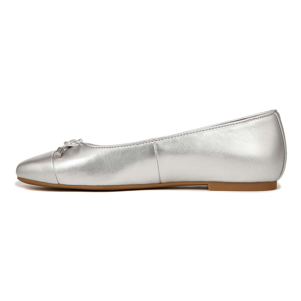 Klara Ballet Flat - Silver Leather - Image 3