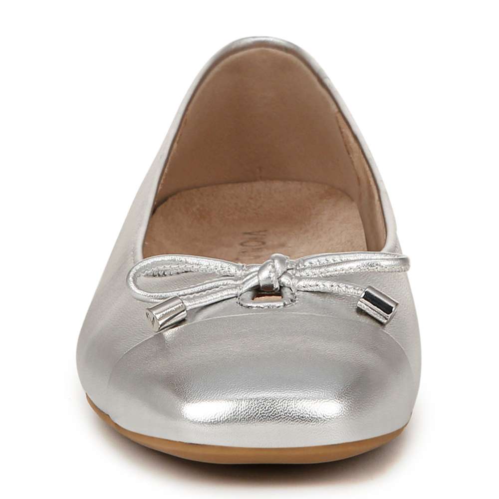 Klara Ballet Flat - Silver Leather - Image 5