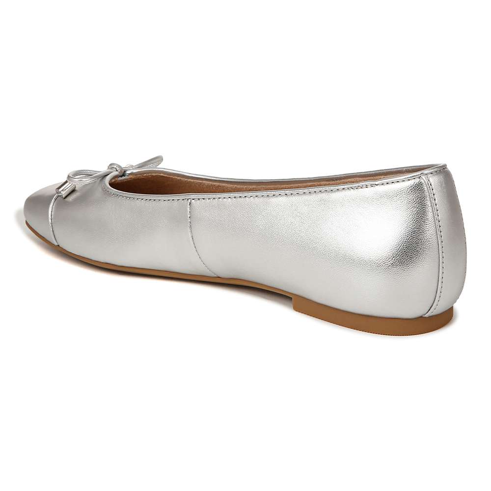 Klara Ballet Flat - Silver Leather - Image 6