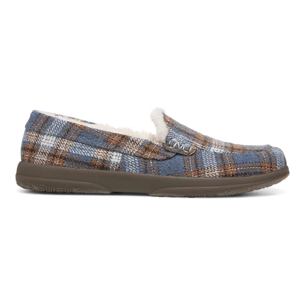 Lynez Slipper - Blue Plaid - Image 2