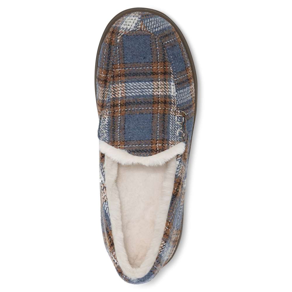 Lynez Slipper - Blue Plaid - Image 4
