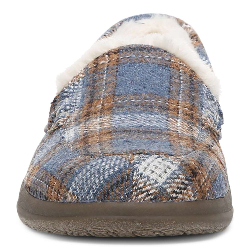 Lynez Slipper - Blue Plaid - Image 5
