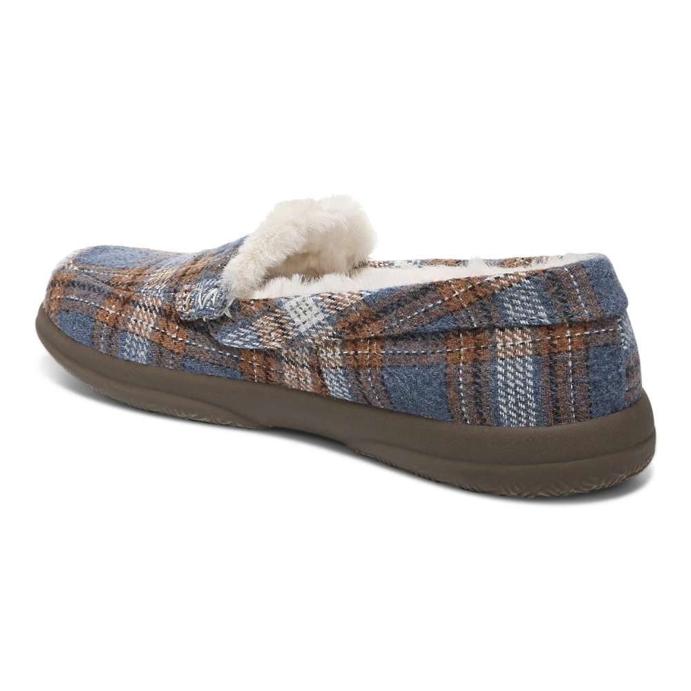 Lynez Slipper - Blue Plaid - Image 6