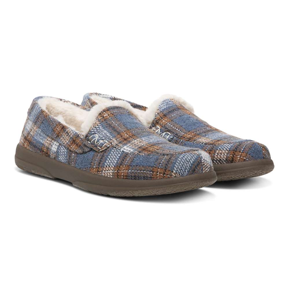 Lynez Slipper - Blue Plaid - Image 7
