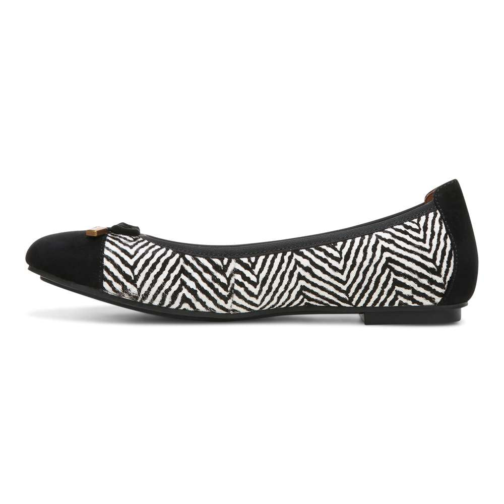 Minna Ballet Flat - Black/White - Image 3