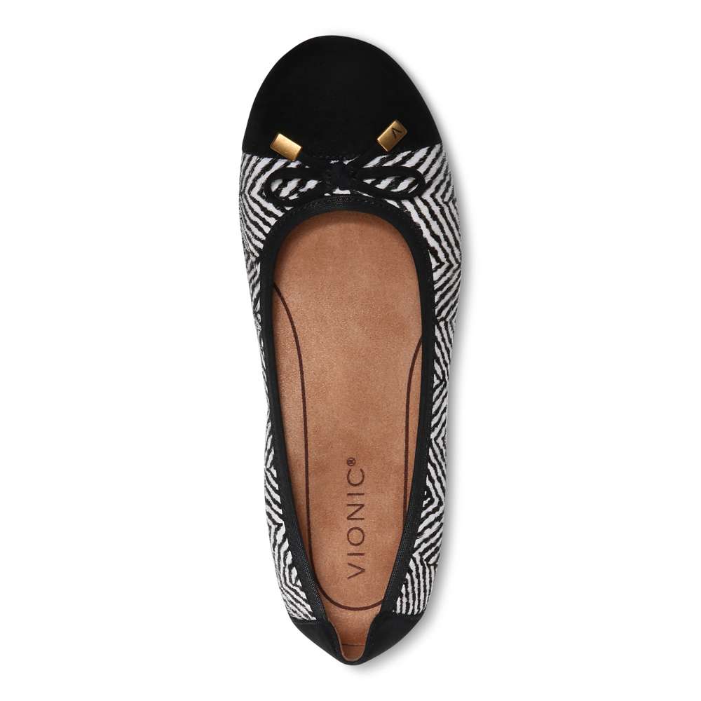 Minna Ballet Flat - Black/White - Image 4