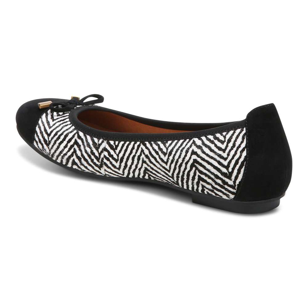 Minna Ballet Flat - Black/White - Image 6