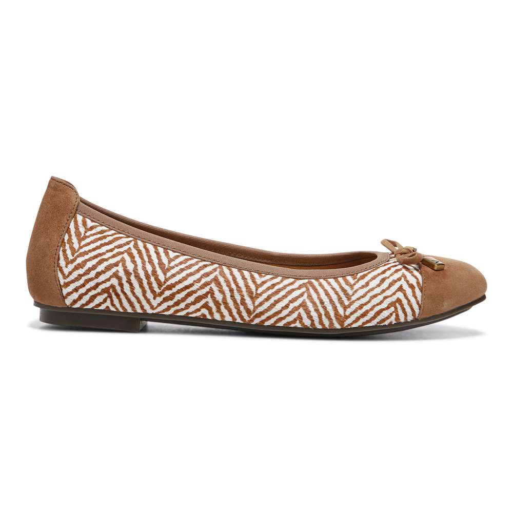 Minna Ballet Flat - Toffee/Cream - Image 2