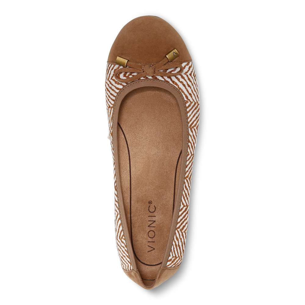 Minna Ballet Flat - Toffee/Cream - Image 4