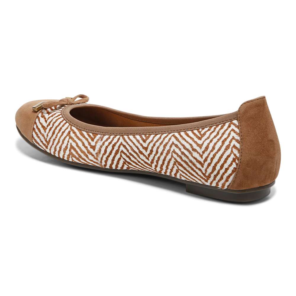 Minna Ballet Flat - Toffee/Cream - Image 6